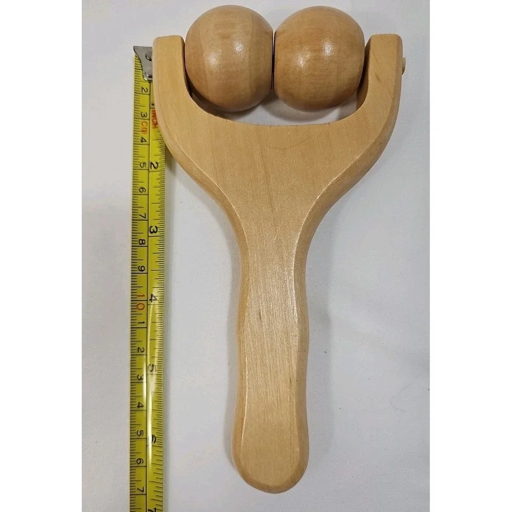 Relax Massage Ball Roller, Multi Functional Handheld Wooden Total Body Massager,